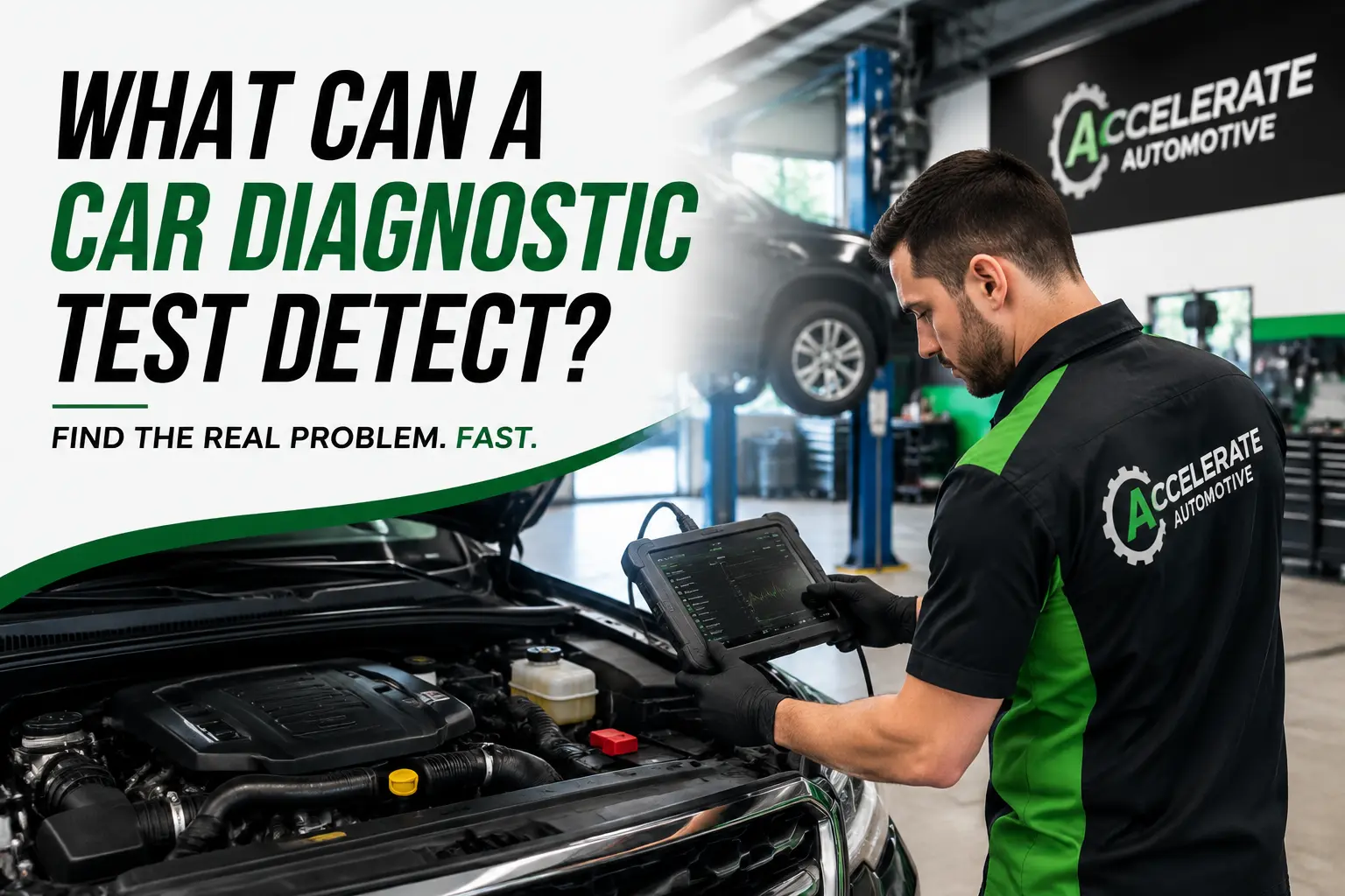 mechanic running OBD2 diagnostic scan on car engine