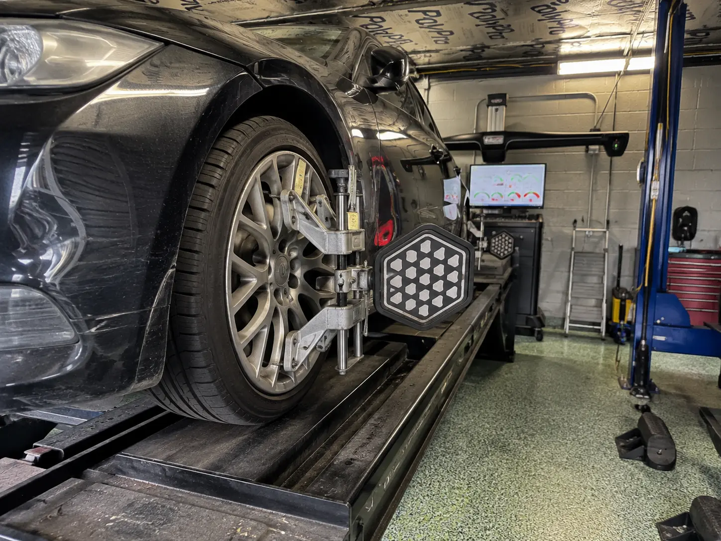 mechanic performing wheel balancing York PA