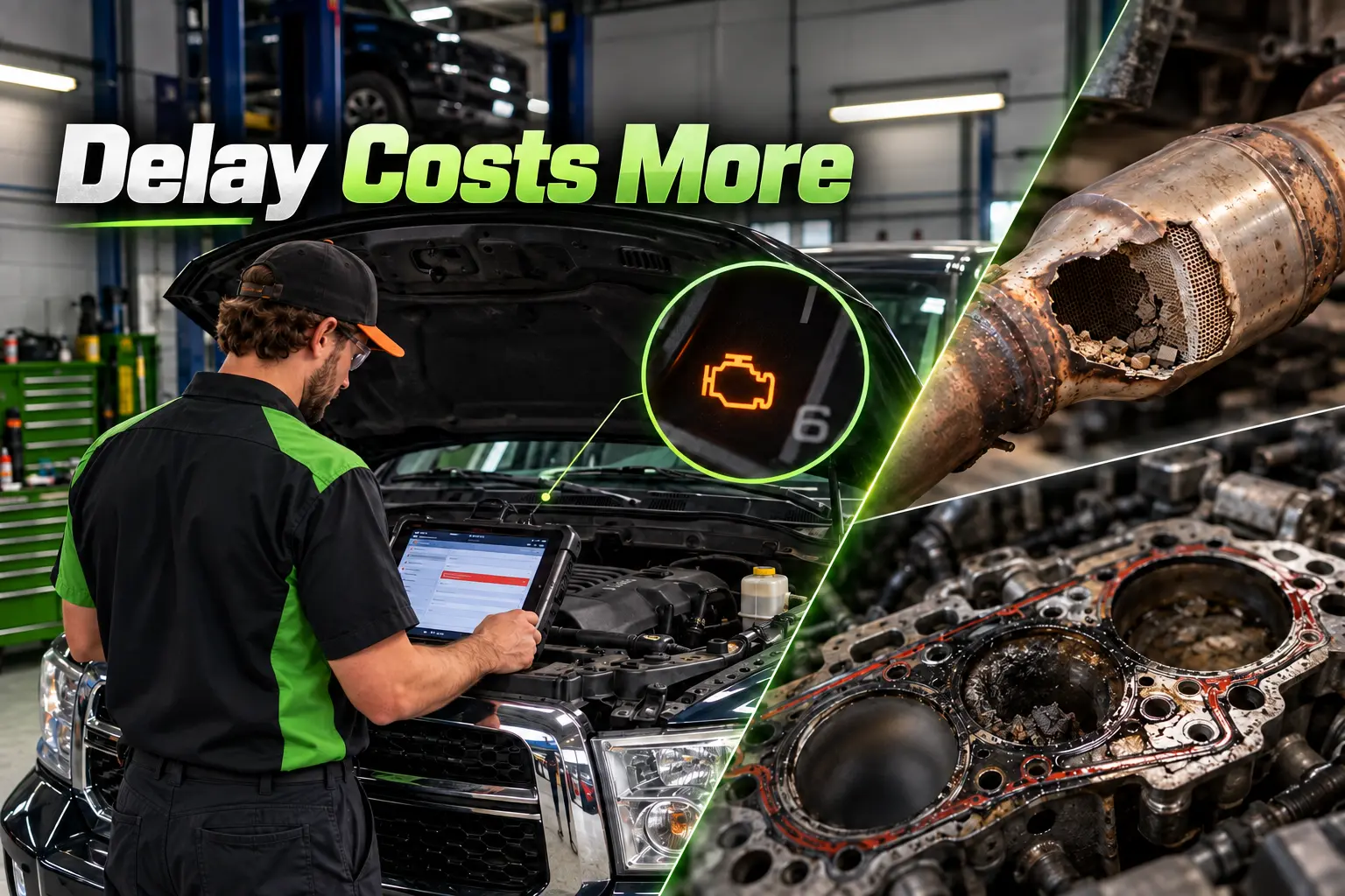 Mechanic running car diagnostics in York PA to identify problems before costly engine repairs