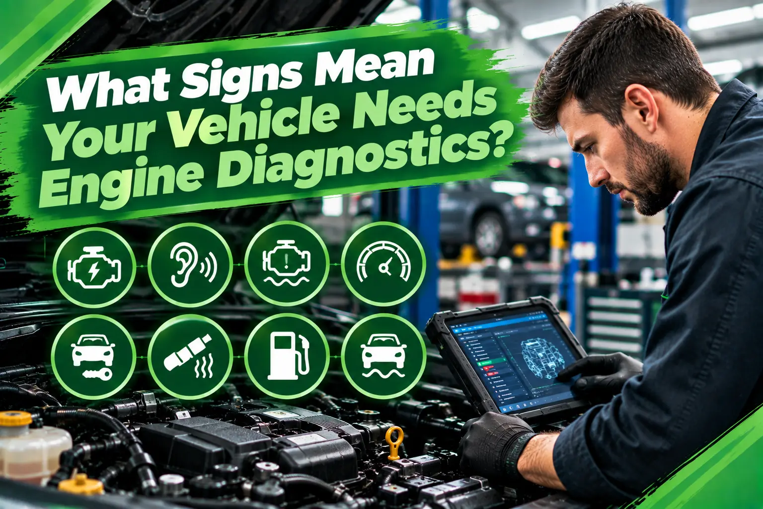 Technician performing vehicle computer diagnostics in York Pennsylvania