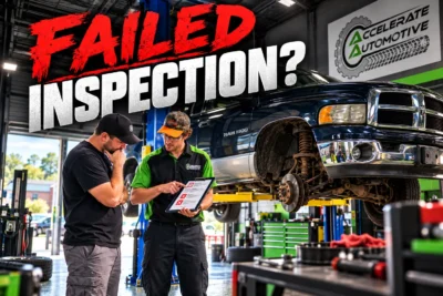 Vehicle inspection at Accelerate Automotive in West York, PA