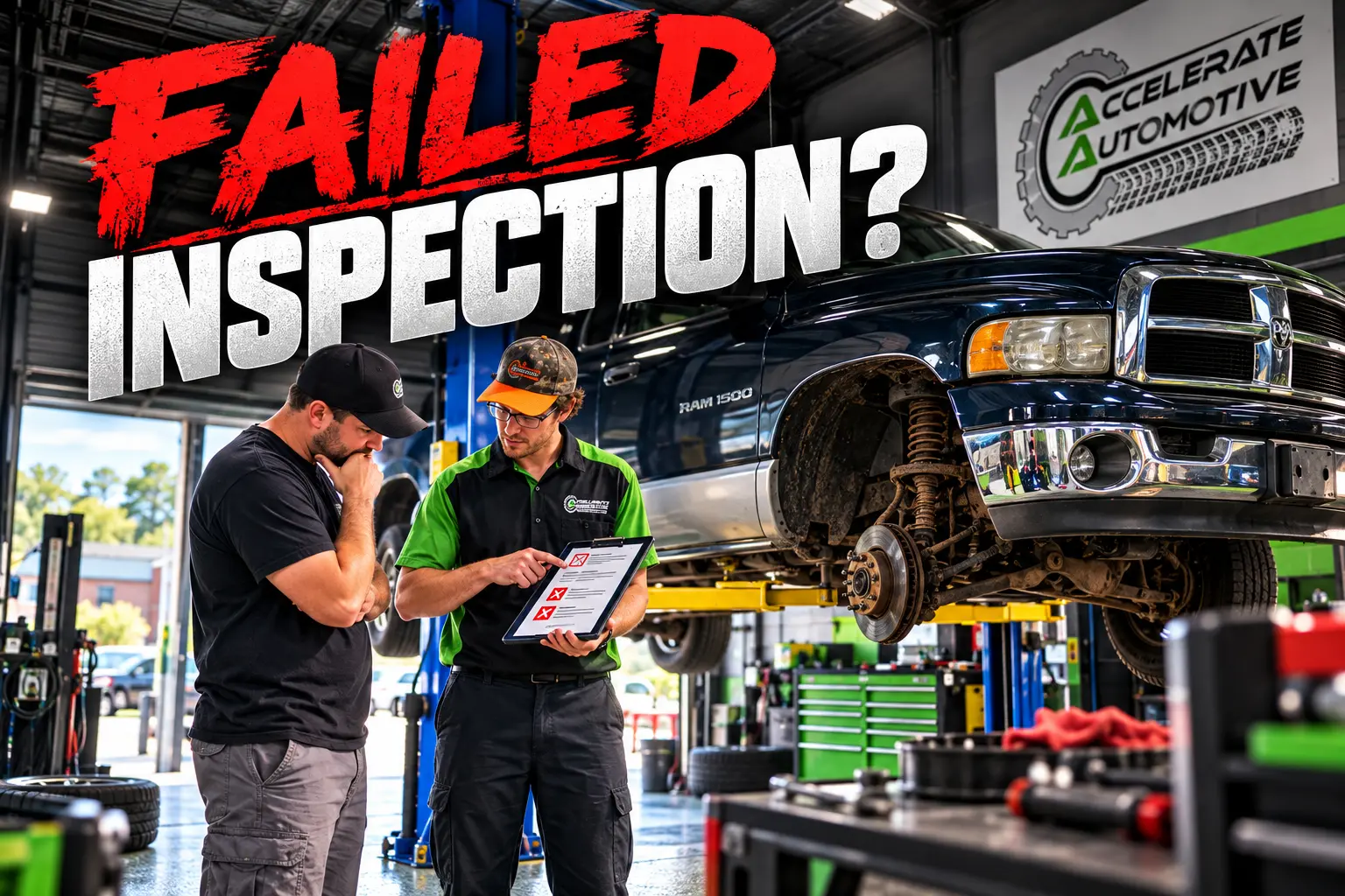 Vehicle inspection at Accelerate Automotive in West York, PA