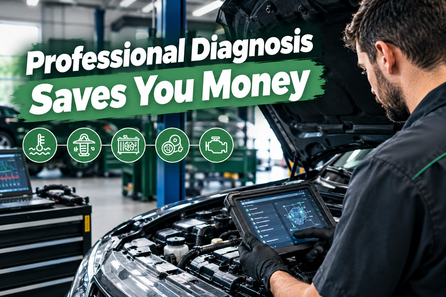Vehicle overheating caused by possible head gasket failure