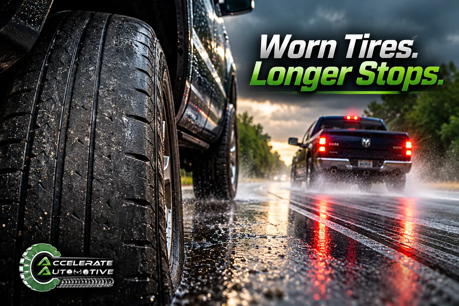 worn tires braking distance York PA